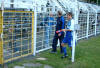 Fanclub-Mitglied UKW im Gespr�ch mit Trainer Sch��ler
